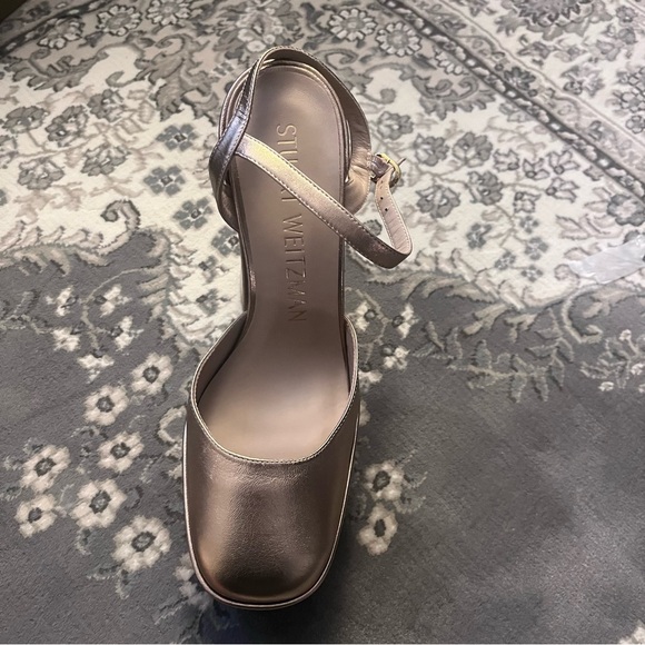 STUART WEITZMAN Sky High 145 Ankle Strap Platform Pump Women’s Size US 7.5/EU 38 - Picture 8 of 15